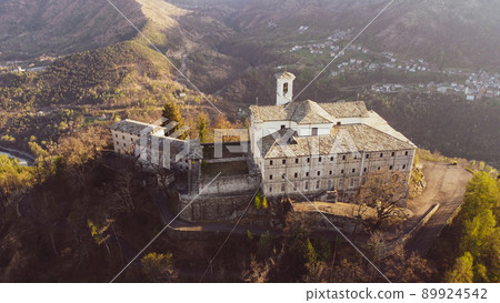 Aerial view of Sanctuary of Saint Ignatius of Loyola. 89924542