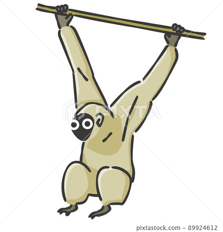 時尚的猴子（插圖圖標） 89924612