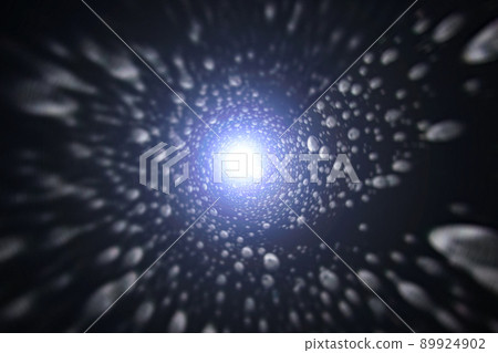 Background material with the image of a warp in outer space (image of a wormhole) 89924902