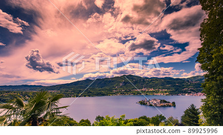 Lake Orta in Orta san Giulio, italy Lake Orta in Orta san Giulio, italy 89925996