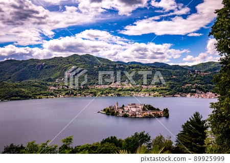Lake Orta in Orta san Giulio, italy Lake Orta in Orta san Giulio, italy 89925999