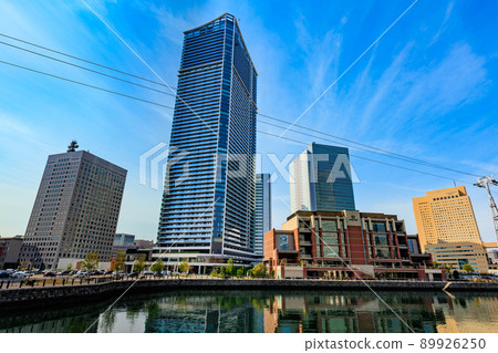 Cityscape from the train road in Yokohama City, Kanagawa Prefecture Notre Dame Yokohama Minatomirai and The Tower Yokohama Kitanaka Cityscape from the train road in Yokohama City, Kanagawa Prefecture Notre Dame Yokohama Minatomirai and The Tower Yokohama Kitanaka 89926250