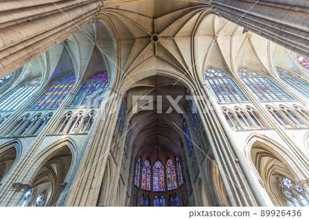 Interiors of the cathedral, Troyes, France 89926436