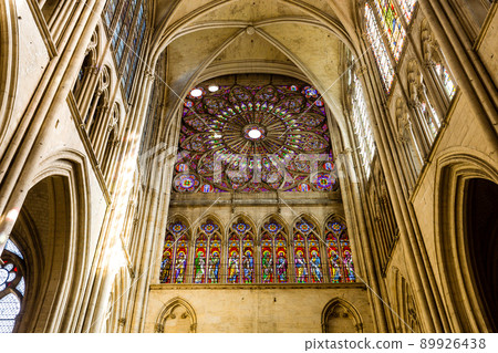 Interiors of the cathedral, Troyes, France 89926438