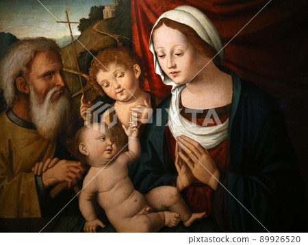 interiors of the Ca Rezzonico palace, Venice, Italy 89926520