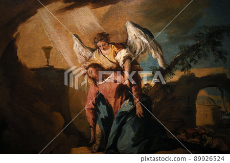 interiors of the Ca Rezzonico palace, Venice, Italy 89926524