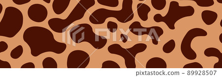 Panoramic texture fur skin multicolored spots - Vector 89928507