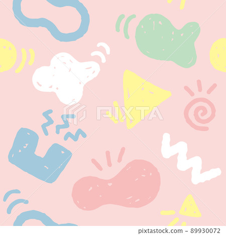 Doodle seamless pattern 89930072