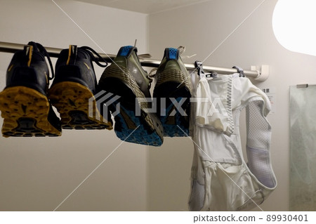 Laundry after trail running Laundry after trail running 89930401