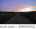 Country sunset glow 89930502
