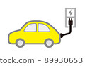Electric car icon 89930653