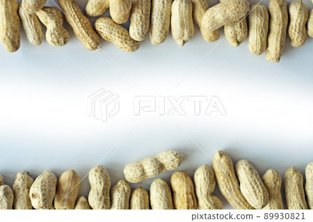Copy space between boiled peanuts Copy space between boiled peanuts 89930821