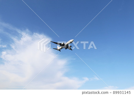 Passenger planes landing International flights Domestic flights Jet planes 89931145