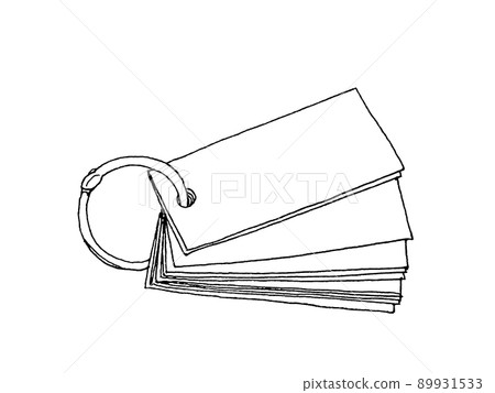 Pen drawing illustration of word card Pen drawing illustration of word card 89931533