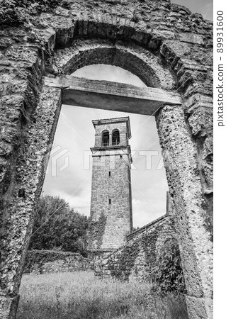 Belltower of St Peters Church on Ragogna Castle 89931600