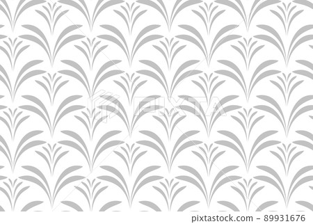 Flower geometric pattern. Seamless vector background. White and gray ornament. Ornament for fabric, wallpaper, packaging. Decorative print. Flower geometric pattern. Seamless vector background. White and gray ornament. Ornament for fabric, wallpaper, packaging. Decorative print. 89931676