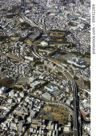Aerial view of the vicinity of Minamiota Elementary School in Yokohama City Aerial view of the vicinity of Minamiota Elementary School in Yokohama City 89932269