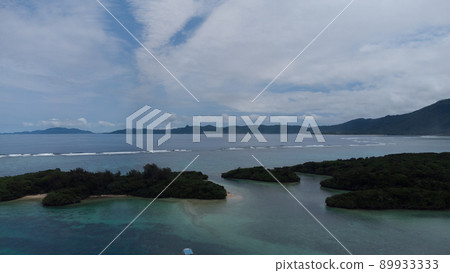 [Aerial view] Ishigaki Island Kabira Bay 89933333