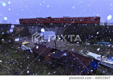 Himi Line in winter when it snows Himi Line in winter when it snows 89933807