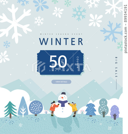 購物，彈出窗口，橫幅，線條插圖 89934191