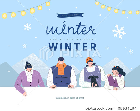 購物,彈出窗口,橫幅,線條插圖 購物,彈出窗口,橫幅,線條插圖 89934194