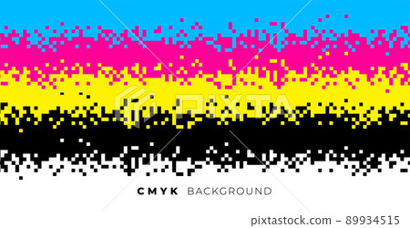 pixel background in cmyk colors 89934515