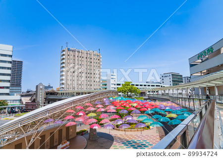 Kariya Brera <Kariya City, Aichi Prefecture> with an umbrella from Kariya Station 89934724