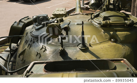 Top of the turret of a Russian T-80B tank 89935045