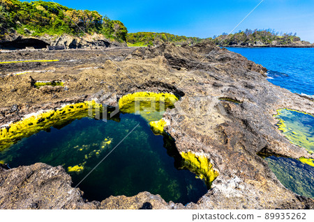 [Sado Geopark, Niigata Prefecture] Shukunegi, a coastline made of submarine volcanoes 89935262