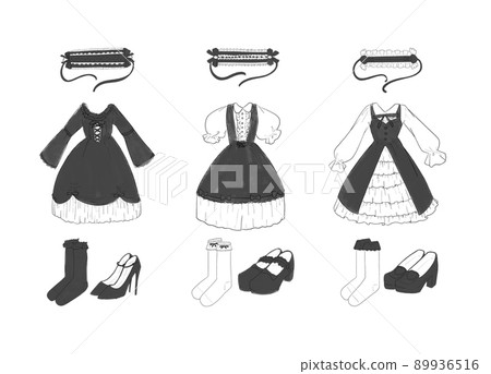 黑色洛麗塔時尚插畫集 89936516