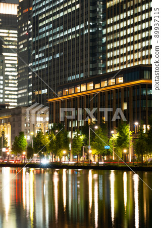 日比谷護城河夜景 日比谷護城河夜景 89937115