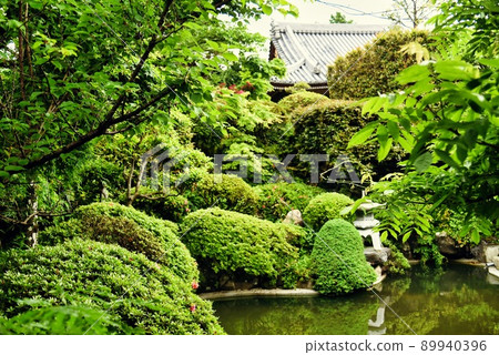 小安地藏寺_樹、池、燈 89940396