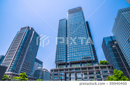 Tokyo cityscape of Japan, overlooking Tokyo's business district, Marunouchi, etc. Tokyo cityscape of Japan, overlooking Tokyo's business district, Marunouchi, etc. 89940400