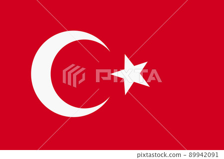 Turkey flag background illustration red crescent moon star Turkey flag background illustration red crescent moon star 89942091