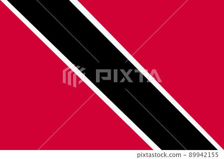 red flag diagonal black stripe