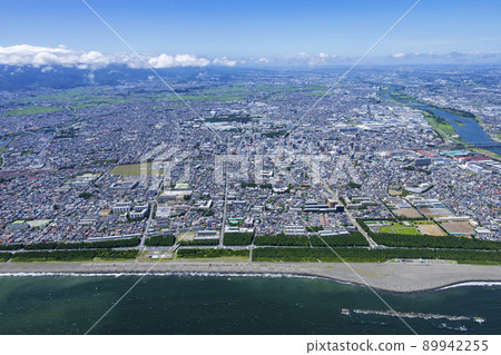 Hiratsuka city sky / aerial photography 89942255