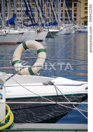Yacht harbor in Southern France Yacht harbor in Southern France 89942288