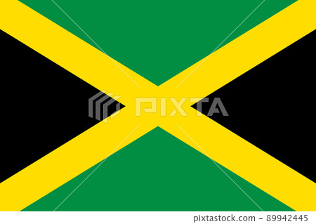 Background illustration Jamaica flag cross large file 89942445