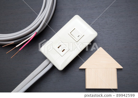 Housing electrical work image Housing electrical work image 89942599