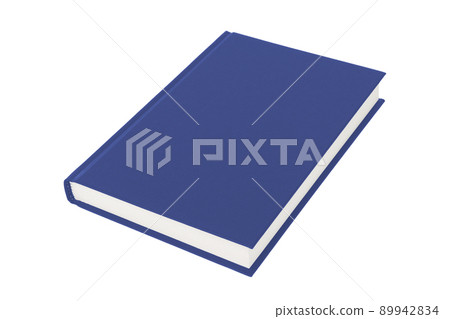 Blue hardcover book on white background with clipping path Blue hardcover book on white background with clipping path 89942834
