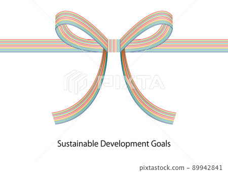 SDGs 圖像的 Mizuhiki 線圖 89942841