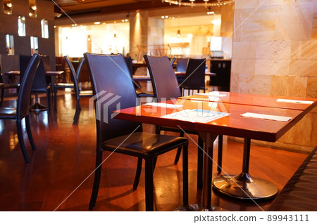 Restaurant table chair abstract image 89943111