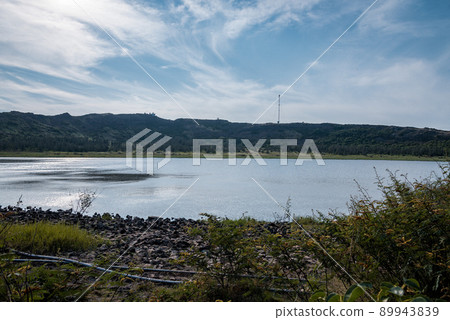 Great cliffs and beautiful beach  on Ly Son Island, Quang Ngai Province, Vietnam 89943839