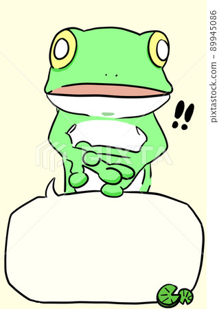 Surprised frog 89945086