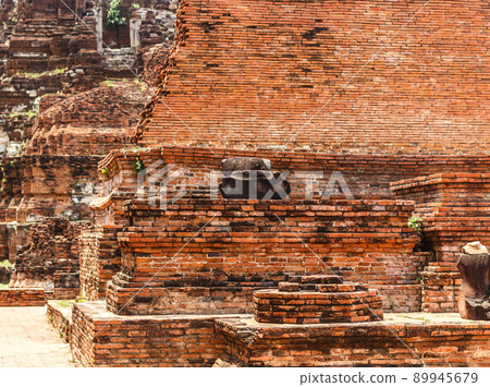 Old red brick wall background Old red brick wall background 89945679