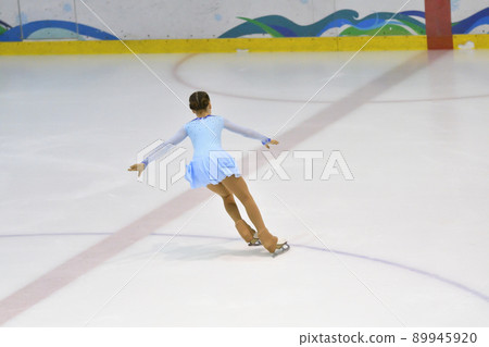 Girl figure skater Girl figure skater 89945920
