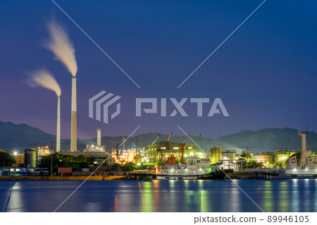 《山口縣》周南工廠夜景_來自晴海水上樂園 《山口縣》周南工廠夜景_來自晴海水上樂園 89946105