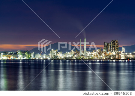 《山口縣》周南工廠夜景_來自晴海水上樂園 《山口縣》周南工廠夜景_來自晴海水上樂園 89946108