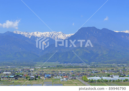 Azumino May Countryside and Northern Alps Azumino May Countryside and Northern Alps 89946790