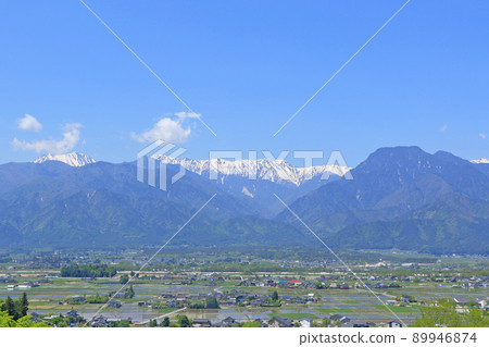 Azumino May Countryside and Northern Alps Azumino May Countryside and Northern Alps 89946874